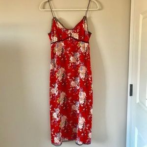 Anthropologie Reformation floral slip Dress